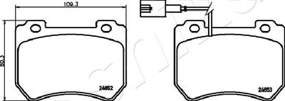 Brake Pad Set, disc brake 50-00-0205