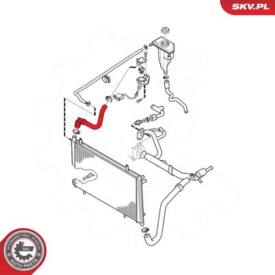 Hadice chladiče SKV 24SKV362