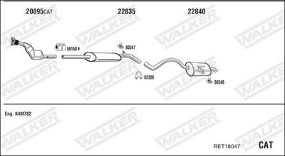 SISTEM DE ESAPAMENT WALKER RET18047