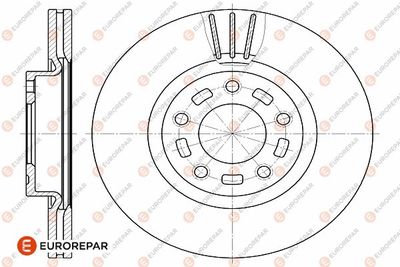 Тормозной диск EUROREPAR 1642760180 для MAZDA 3