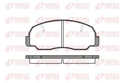 Комплект тормозных колодок, дисковый тормоз REMSA 0178.10 для DAIHATSU WILDCAT/ROCKY