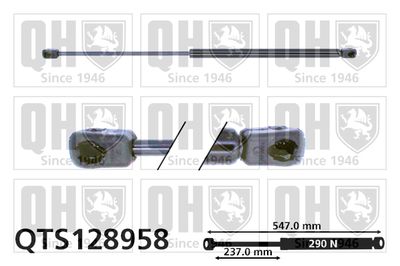 Газовая пружина, крышка багажник QUINTON HAZELL QTS128958 для NISSAN MICRA