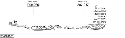 SISTEM DE ESAPAMENT BOSAL SYS00596