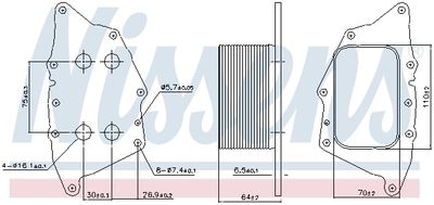 Oil Cooler, engine oil 90962