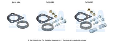 Монтажен комплект, изпускателна тръба BM Catalysts FK50102