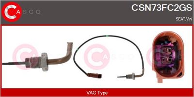 SENZOR TEMPERATURA GAZE EVACUARE