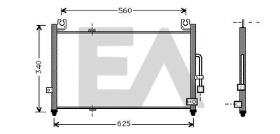 EACLIMA 30C52003 Радиатор кондиционера  для MAZDA 323 P V (BA) 1.5 16V