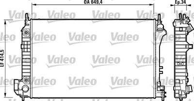 VALEO 732878 Крышка радиатора  для OPEL SIGNUM (Опель Сигнум)