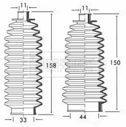 Bellow Kit, steering Borg & Beck BSG3149