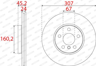 DISC FRANA FERODO DDF2637C 1