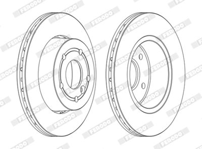 BREMSSCHEIBE FERODO DDF873C 1