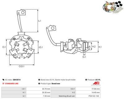 Vorschau Halter, Kohlebürsten Ansicht 2