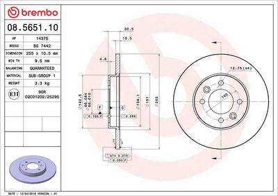 DISC FRANA BREMBO 08565110 1