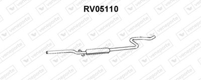 Средний глушитель выхлопных газов VENEPORTE RV05110 для ROVER 200