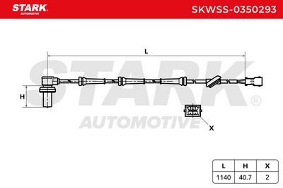 датчик, обороти на колелото STARK SKWSS-0350293