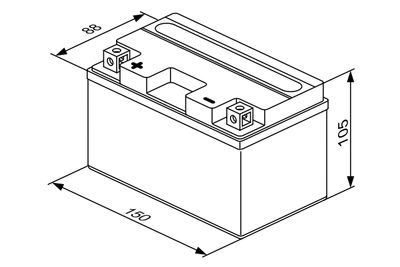 STARTERBATTERIE BOSCH 0092M60160 4