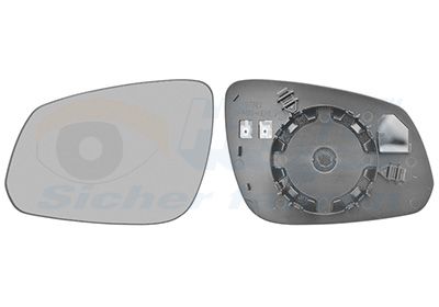 Зеркальное стекло, наружное зеркало VAN WEZEL 3726837 для OPEL KARL