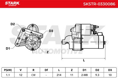 стартер STARK SKSTR-0330086