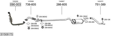 Изпускателна система BOSAL SYS09175