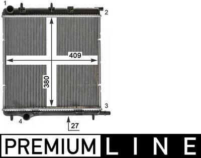 Radiateur - CR1988000P - MAHLE