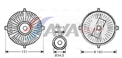 съединител, вентилатор на радиатора AVA Clever Choice MSC420