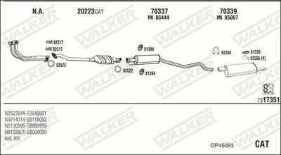 SISTEM DE ESAPAMENT WALKER OP45093