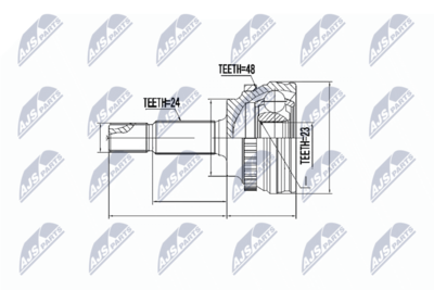 Jungčių komplektas, kardaninis velenas