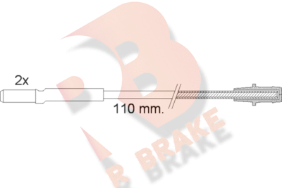 Сигнализатор, износ тормозных колодок R BRAKE 610016RB для RENAULT 5