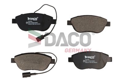Комплект тормозных колодок, дисковый тормоз DACO Germany 322364 для FIAT MULTIPLA