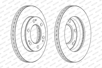 BREMSSCHEIBE FERODO DDF2547C 1