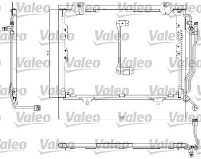 VALEO 817492 Радіатор кондиціонера для MERCEDES-BENZ (Мерседес)