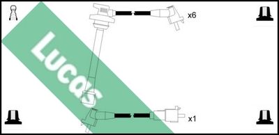 Комплект проводов зажигания LUCAS LUC4352 для TOYOTA LAND CRUISER