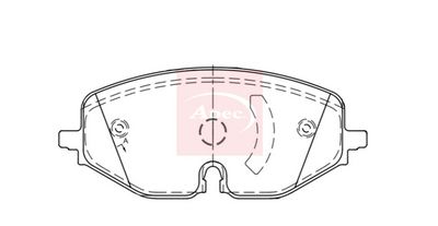 APEC Brake Pad Set, disc brake PAD2334
