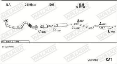 Изпускателна система WALKER VW25066