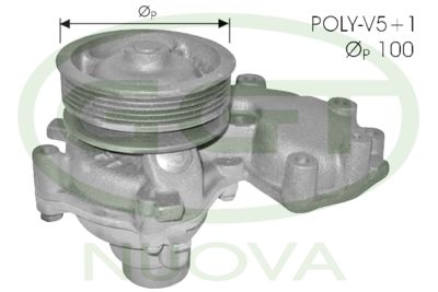 GGT PA10647 Помпа (водяной насос)  для FIAT (Фиат)