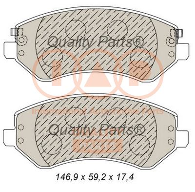 Комплект тормозных колодок, дисковый тормоз IAP QUALITY PARTS 704-10046 для JEEP CHEROKEE
