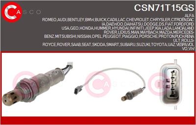 Lambda sonda CASCO CSN71T15GS