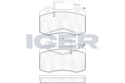 ICER 181211 Тормозные колодки и сигнализаторы  для PEUGEOT 406 (Пежо 406)