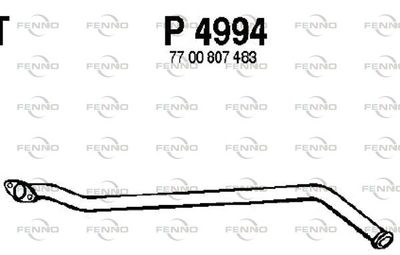 Rura wydechowa FENNO P4994