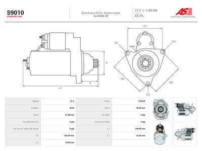 Starter AS-PL S9010