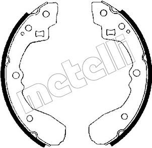Комплект тормозных колодок METELLI 53-0201 для MAZDA 626