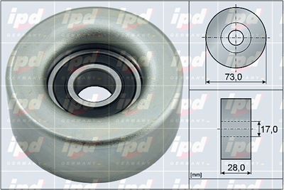 IPD 15-4054 Ролик ремня генератора  для MAZDA 3 (BL) 1.6 MZR (BL14)