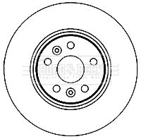 BORG & BECK BBD5190 Тормозные диски для RENAULT (Рено Гранд скеник)