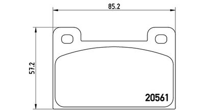 BREMSBELAGSATZ SCHEIBENBREMSE