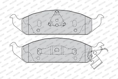 Remblokken set Voor (met slot),