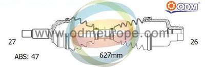 Приводной вал Multiparts 18-081131 для MITSUBISHI 3000