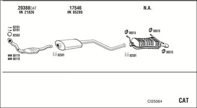 ABGASANLAGE WALKER CI25064