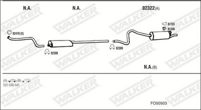 Изпускателна система WALKER FO50503