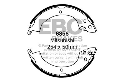 Комплект тормозных колодок EBC Brakes 6356 для MITSUBISHI L300