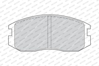 BREMSBELAGSATZ SCHEIBENBREMSE FERODO FDB759 1